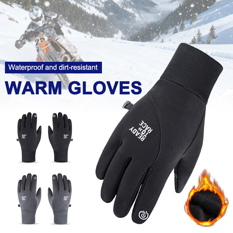 Outdoor Adventure Races - Outdoor warme motorhandschoenen met touchscreen, winddichte
