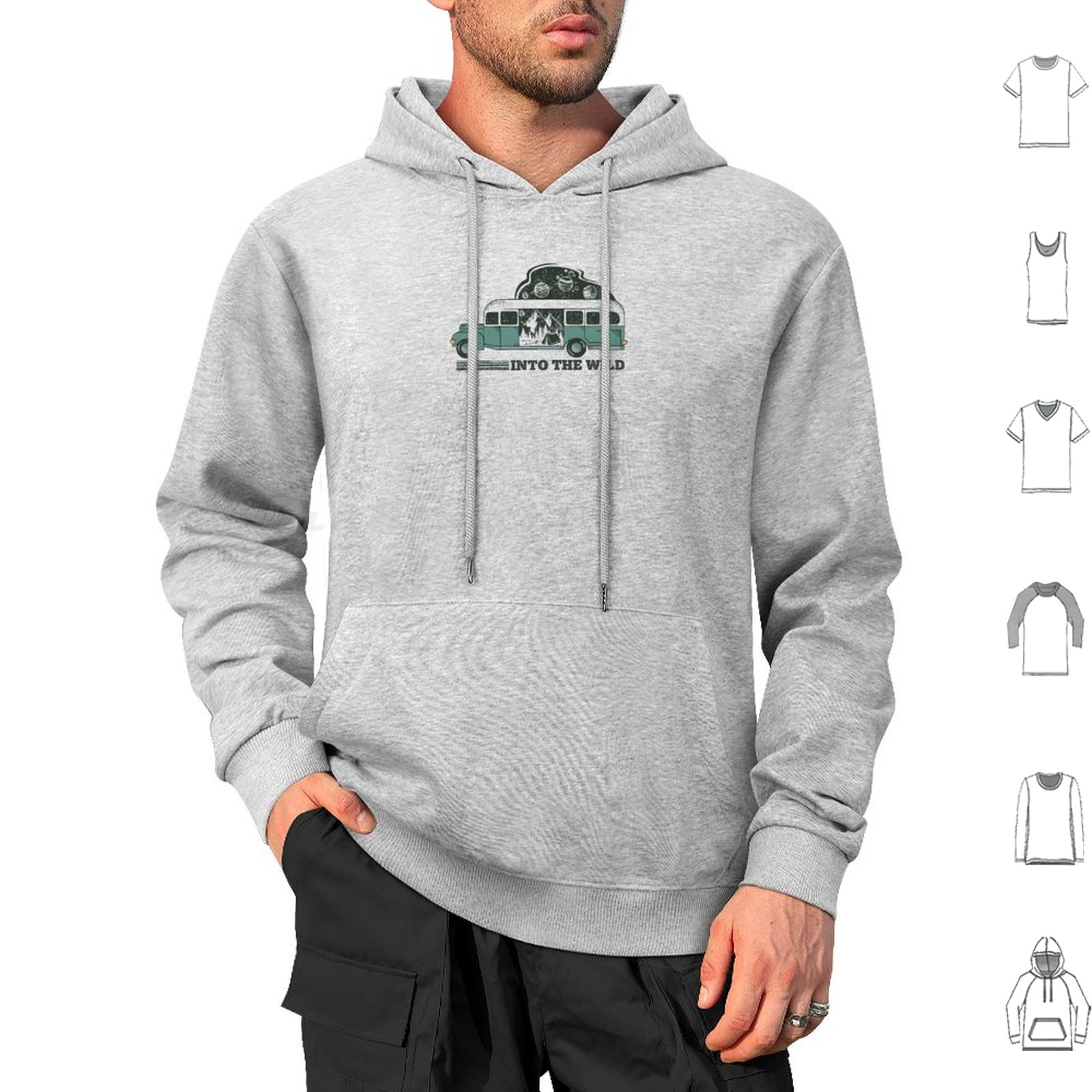 Outdoor Adventure Cinema - Into The Wild Hoodie Katoen Lange
