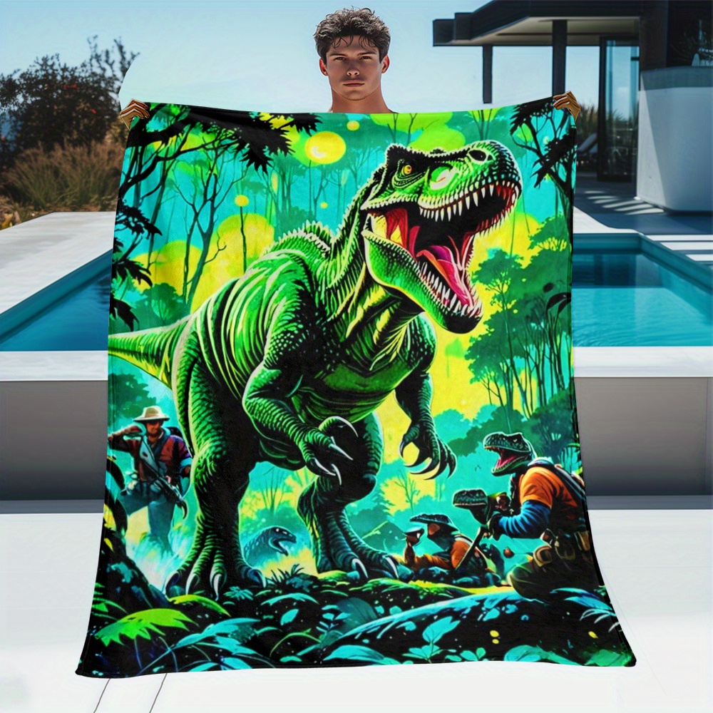 Outdoor Adventure With Kids - Dinosaurus T Rex Jungle Adventure Fleece