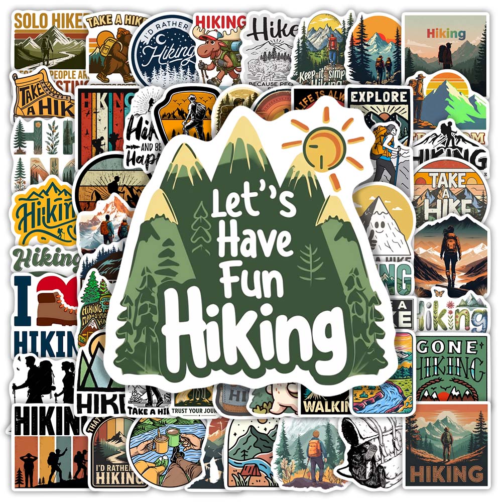Outdoor Adventure Toys - Coole outdoor-avontuur wandelstickers waterdichte vinyl sticker