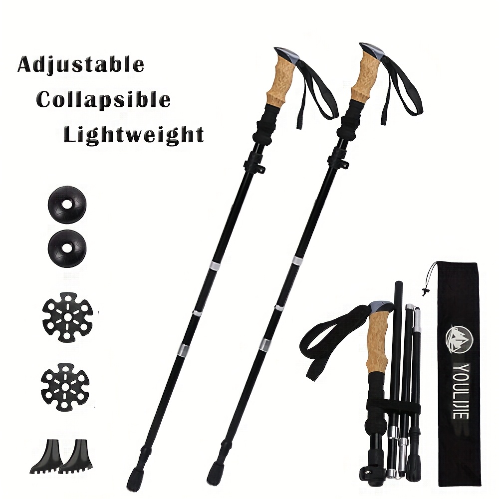 Trekking Pole Carbon - Ultrasterke trekking-wandelstokken - 2-pack verstelbare wandelstokken