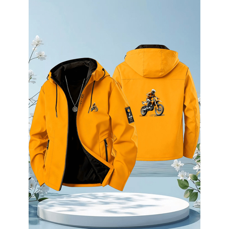 Outdoor Adventure And Travel - Motocross-rijder patroon heren- en damesjas met
