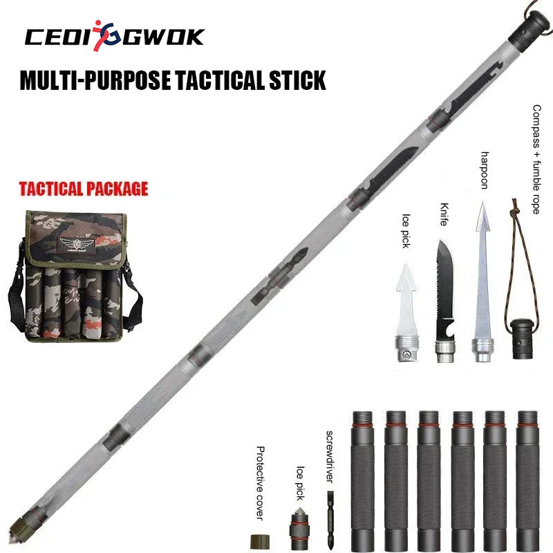 Trekking Pole Carbon - CEOI GWOK Wandelstok Multifunctionele verstelbare wandelstokken