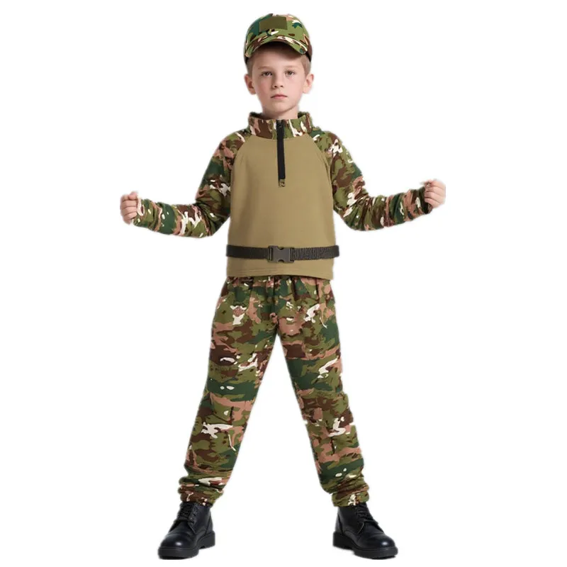 Outdoor Adventure With Kids - Kinderen Volwassenen Camouflage Kikker Outfit Zomerkamp