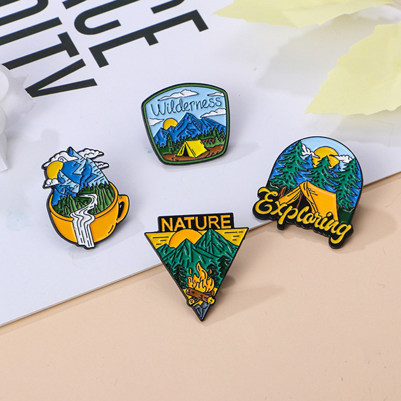 Outdoor Adventure Series - Outdoor camping serie embleem reizen avontuur