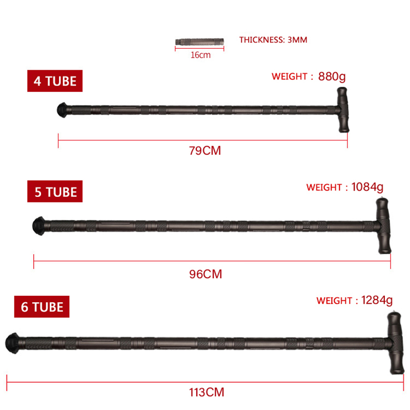 Draagbare outdoor opvouwbare t - Trekking Pole Carbon recensie en prijs