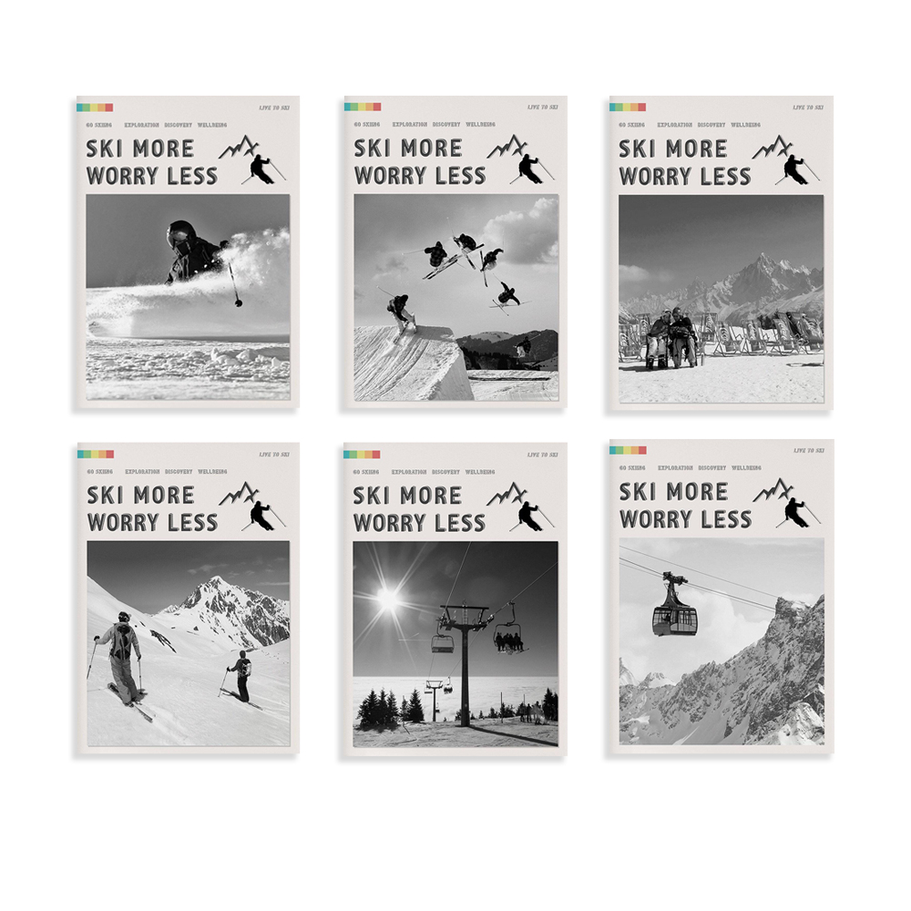 Ski meer zorgen minder poster, - Outdoor Adventure York recensie en prijs