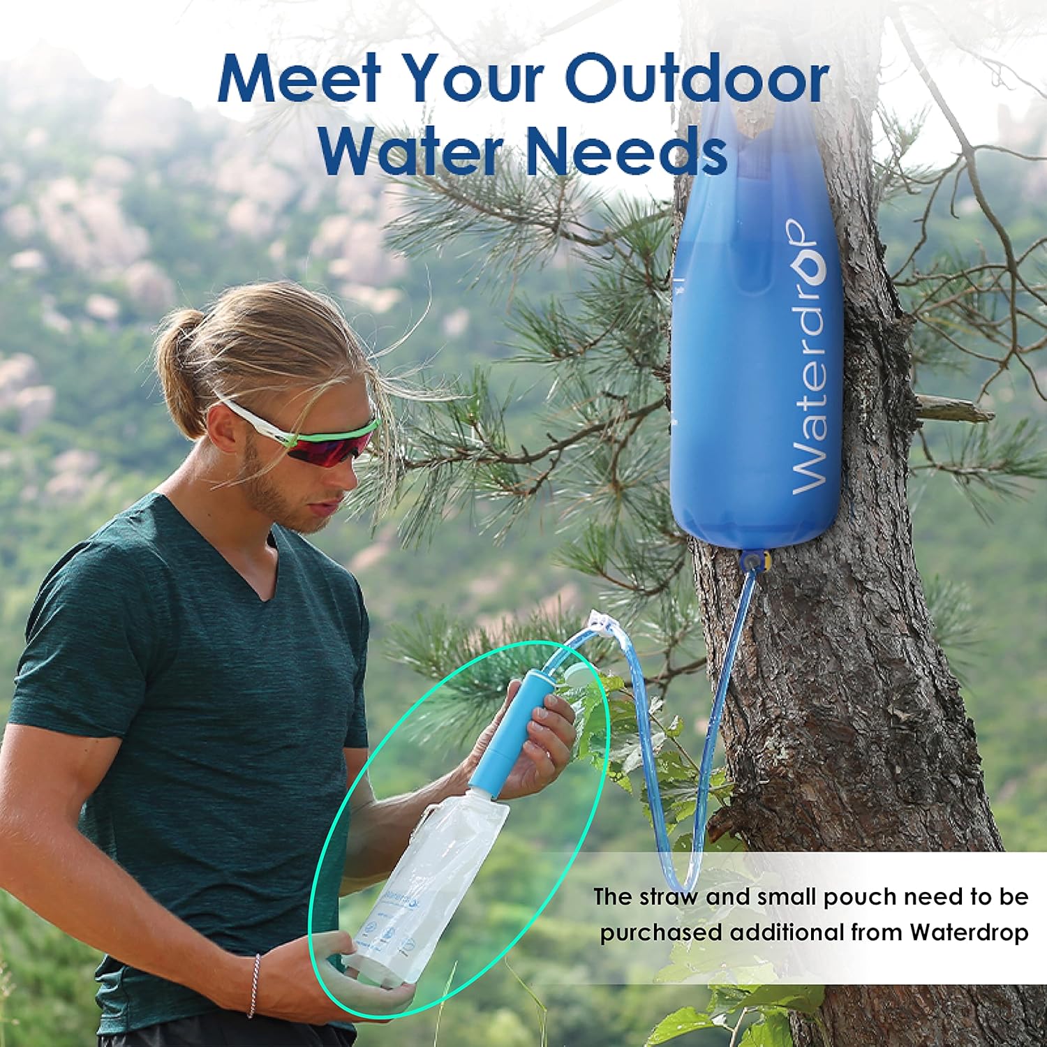 Waterdrop Gravity Waterzak, co - Water Filter Straw recensie en prijs