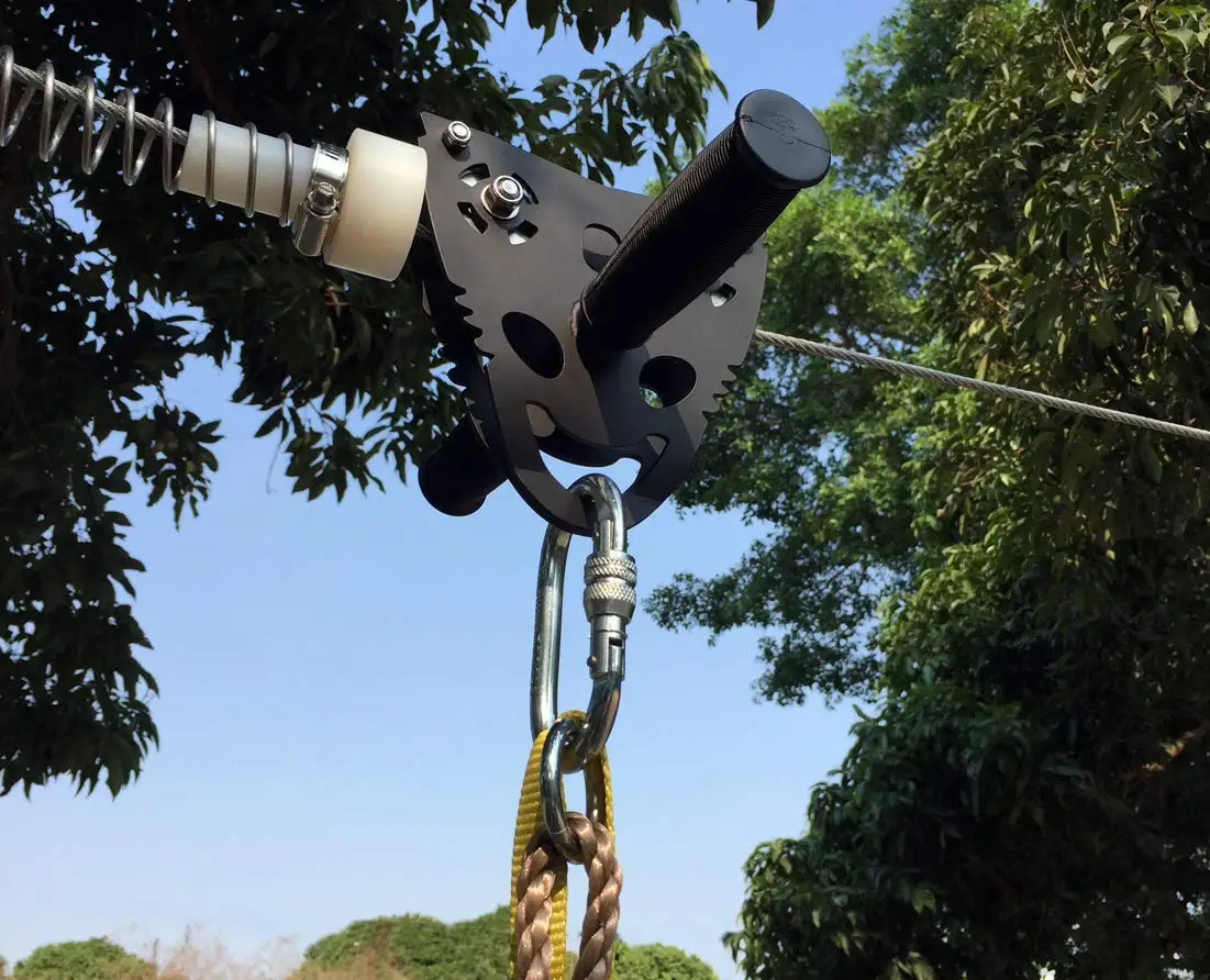 Geüpgradede 120ft Zipline-set  - Outdoor Adventure With Kids recensie en prijs